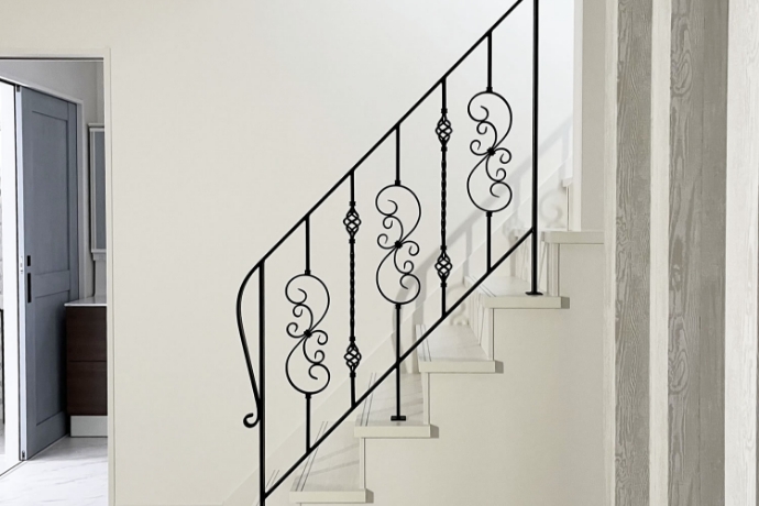階段用アイアン手すり（手摺）－装飾デザイン