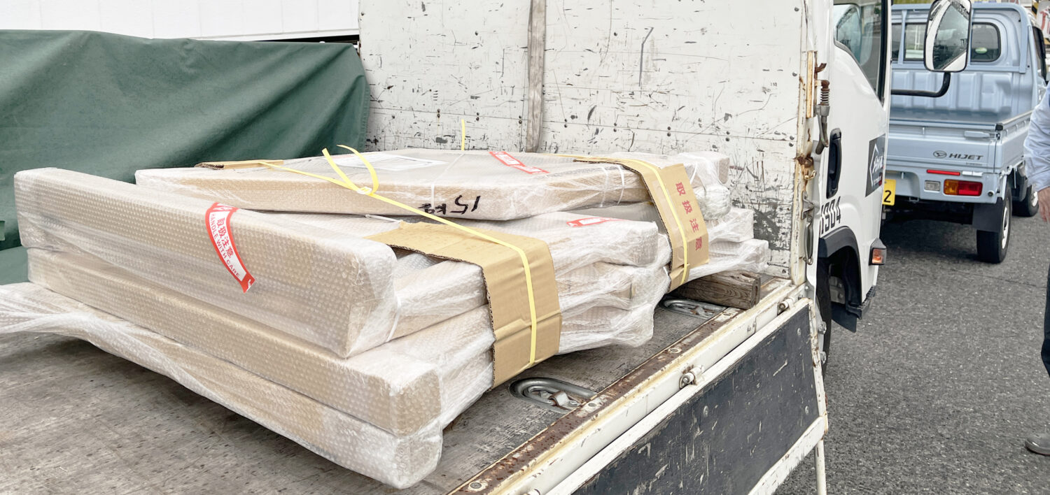 手すり大型便の荷台