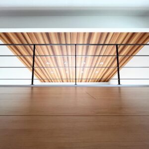 【京都】広いロフトの3.5m吹き抜け用アイアン手すり