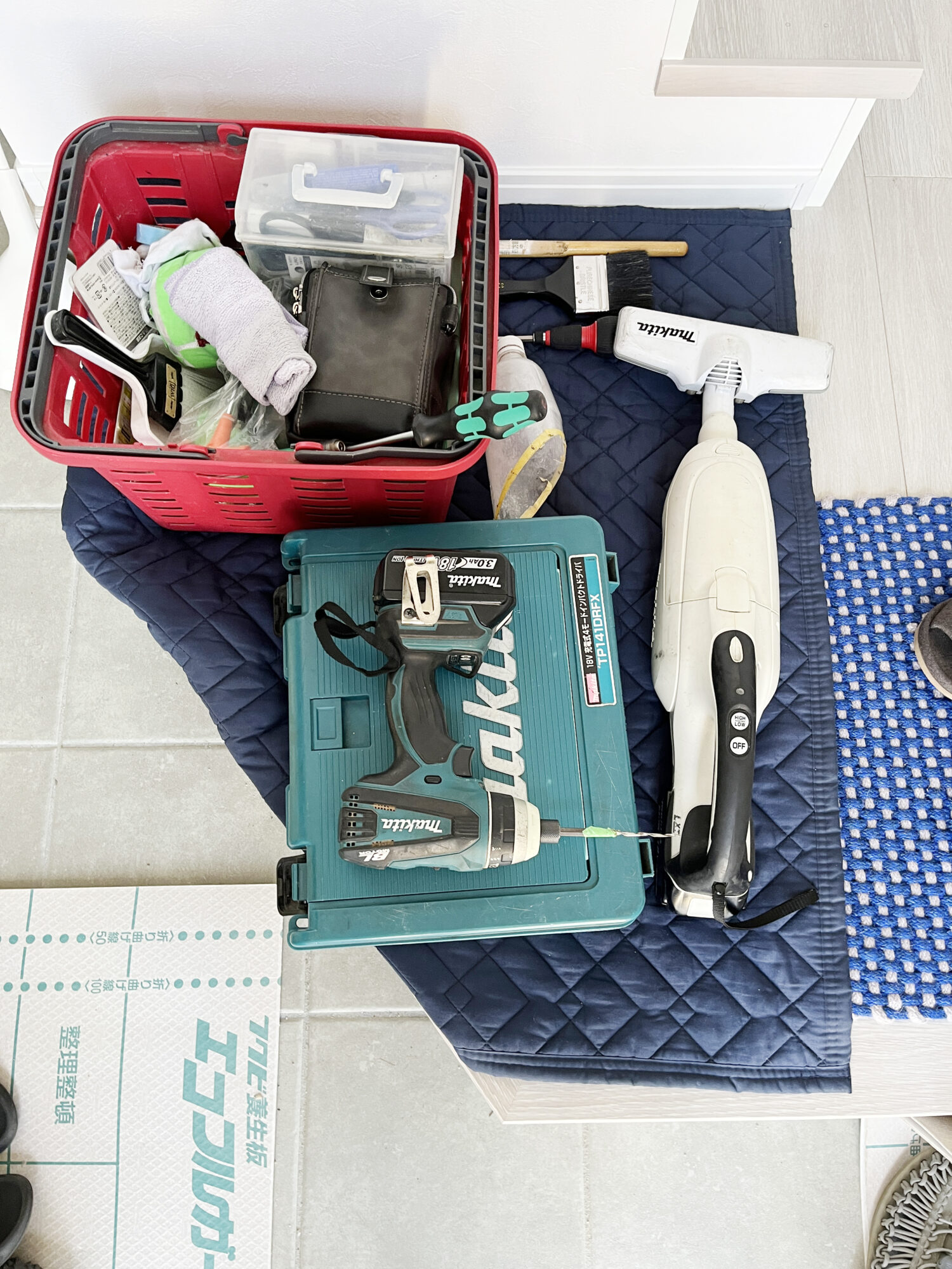 アイアン手すりの取付方(道具)