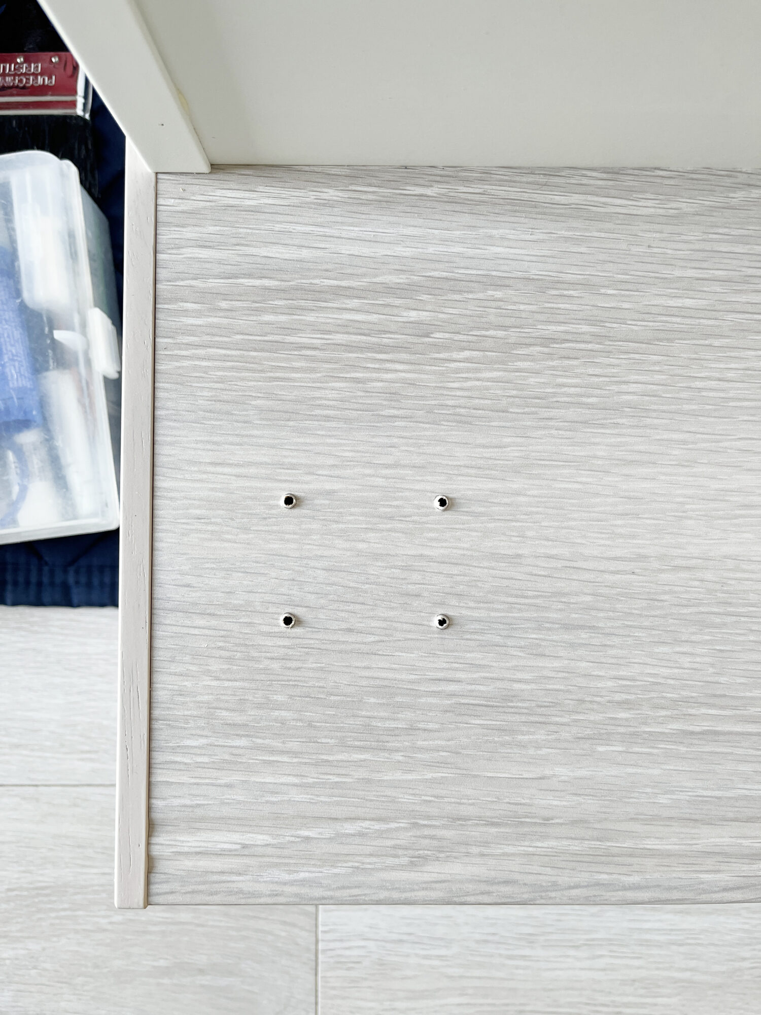 アイアン手すりの取付方(下穴3)